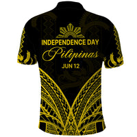 Philippines Independence Day Polo Shirt Pechera With Side Barong Patterns LT9 - Polynesian Pride