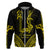 Custom Philippines Independence Day Hoodie Pechera With Side Barong Patterns LT9 Zip Hoodie Black - Polynesian Pride