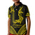 Personalised Philippines Independence Day Kid Polo Shirt Pechera With Side Barong Patterns LT9 Kid Black - Polynesian Pride