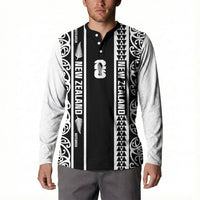 Custom New Zealand Football White Fern Supporter Button Sweatshirt LT9 - Polynesian Pride