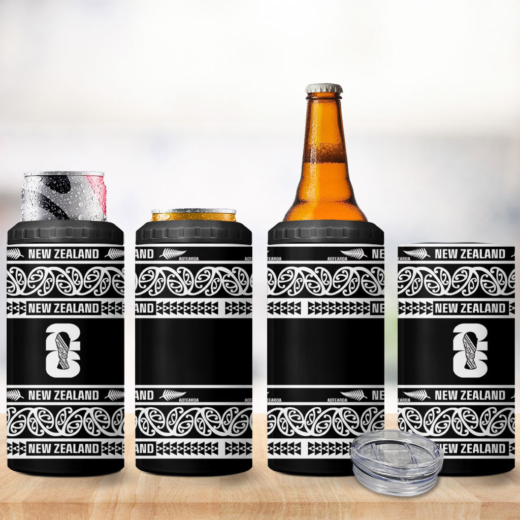 New Zealand Football White Fern Supporter 4 in 1 Can Cooler Tumbler LT9 - Polynesian Pride