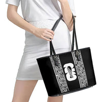 New Zealand Football White Fern Supporter Leather Tote Bag LT9 - Polynesian Pride