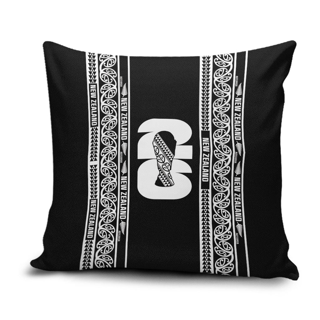 New Zealand Football White Fern Supporter Pillow Cover LT9 Black - Polynesian Pride