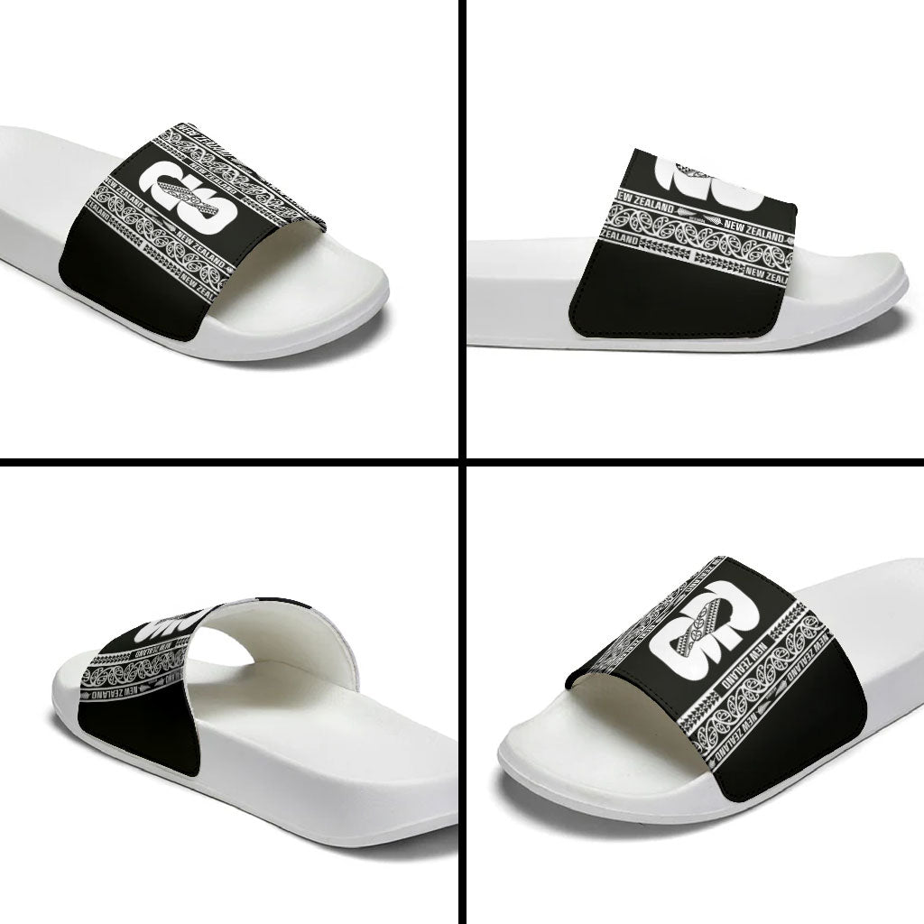 New Zealand Football White Fern Supporter Slide Sandals LT9 - Polynesian Pride