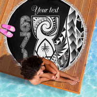 671 Guam Personalised Beach Blanket Latte Stone Tribal LT9 - Polynesian Pride