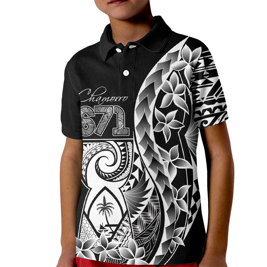 671 Guam Personalised Kid Polo Shirt Latte Stone Tribal