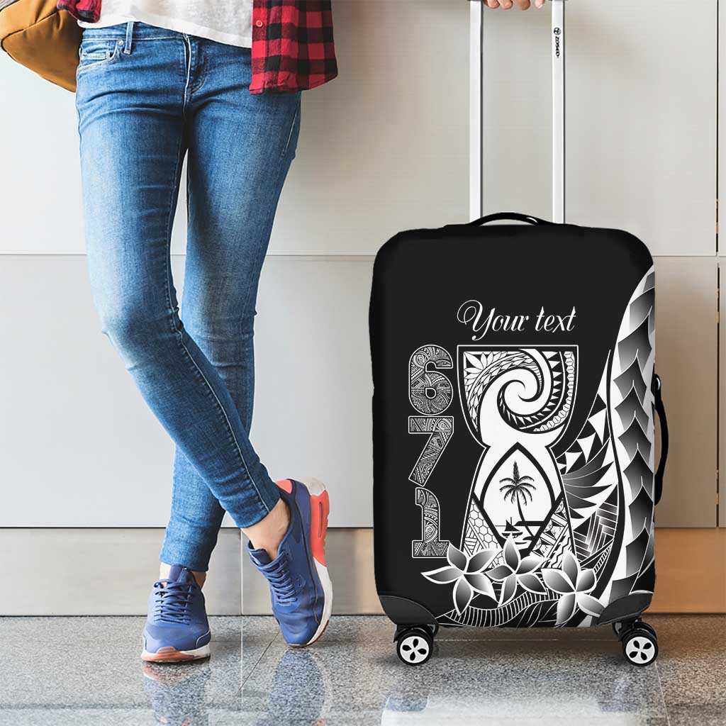 671 Guam Personalised Luggage Cover Latte Stone Tribal