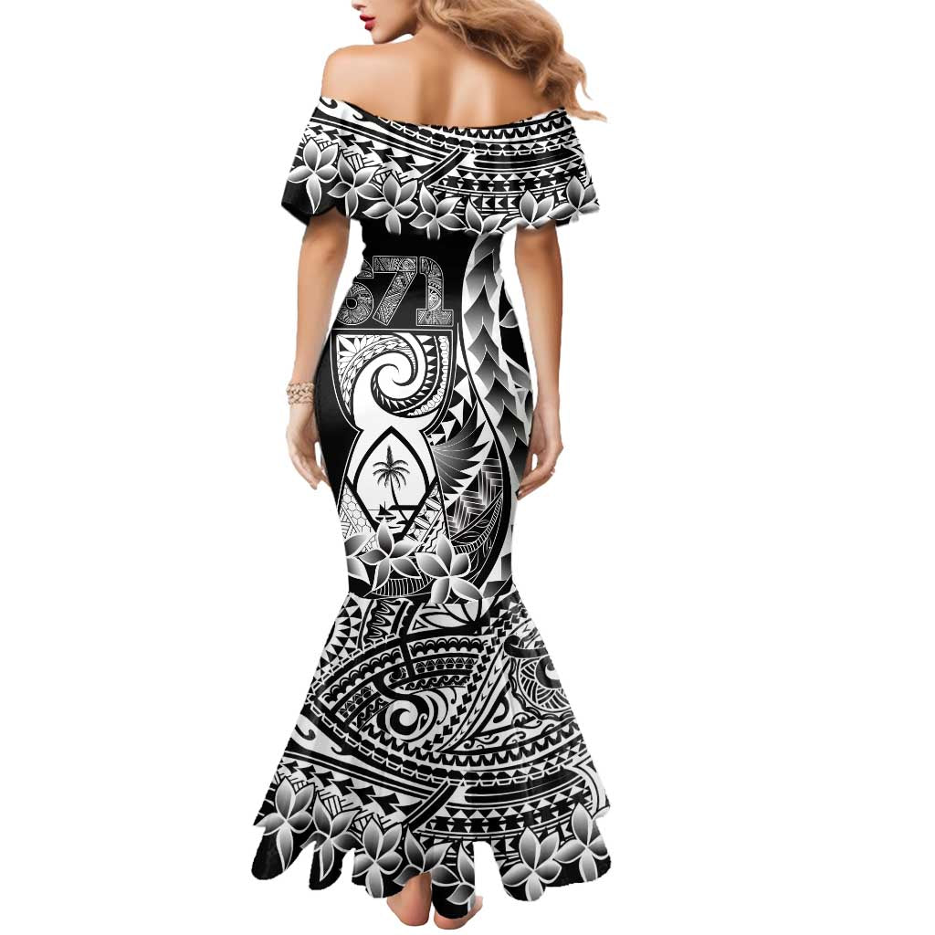 671 Guam Personalised Mermaid Dress Latte Stone Tribal