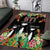 671 Guam Personalised Area Rug Latte Stone and Tropical Flowers