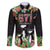 671 Guam Personalised Family Matching Off Shoulder Maxi Dress and Hawaiian Shirt Latte Stone and Tropical Flowers
