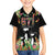 671 Guam Personalised Family Matching Off Shoulder Maxi Dress and Hawaiian Shirt Latte Stone and Tropical Flowers