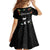 671 Guam Personalised Family Matching Off Shoulder Short Dress and Hawaiian Shirt Latte Stone and Tropical Flowers