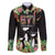 671 Guam Personalised Family Matching Off Shoulder Short Dress and Hawaiian Shirt Latte Stone and Tropical Flowers