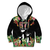 671 Guam Personalised Kid Hoodie Latte Stone and Tropical Flowers