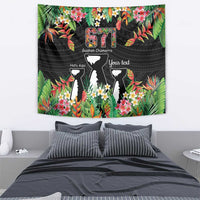 671 Guam Personalised Tapestry Latte Stone and Tropical Flowers