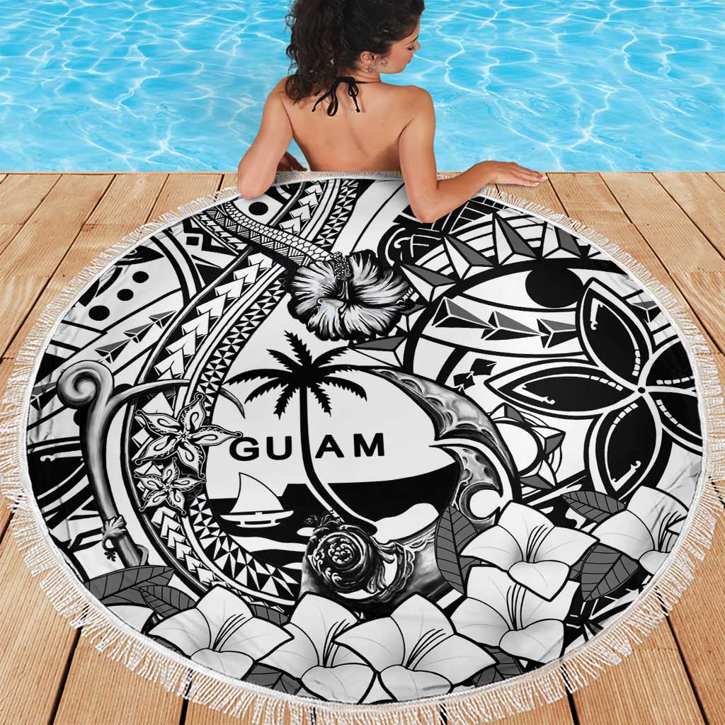 Guam Hafa Adai Guasali Flowers Beach Blanket