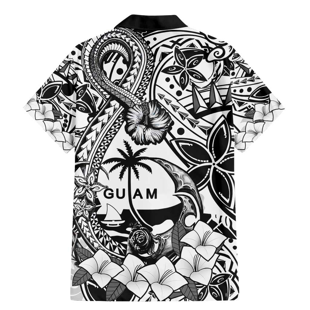 Guam Hafa Adai Guasali Flowers Family Matching Mermaid Dress and Hawaiian Shirt