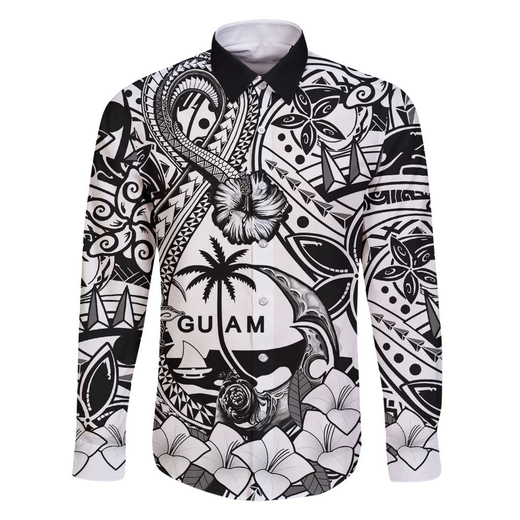 Guam Hafa Adai Guasali Flowers Family Matching Mermaid Dress and Hawaiian Shirt