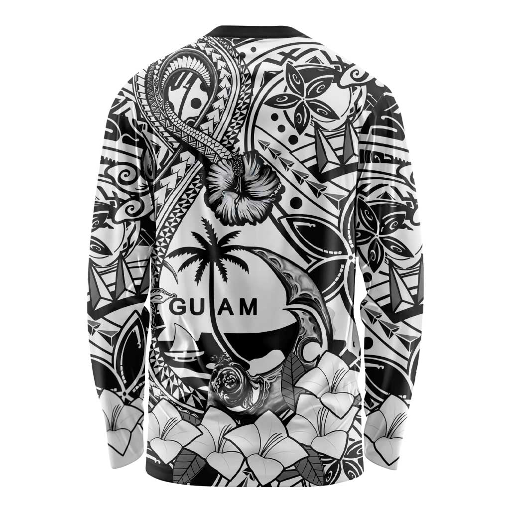 Guam Hafa Adai Guasali Flowers Long Sleeve Shirt