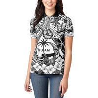Guam Hafa Adai Guasali Flowers Women Polo Shirt
