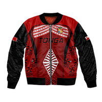Custom Tonga Rugby Bomber Jacket Go Champions World Cup 2023 Ngatu Unique LT9 Unisex Red - Polynesian Pride
