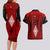 Custom Tonga Rugby Couples Matching Long Sleeve Bodycon Dress and Hawaiian Shirt Go Champions World Cup 2023 Ngatu Unique LT9 - Polynesian Pride