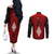 Custom Tonga Rugby Couples Matching Off The Shoulder Long Sleeve Dress and Long Sleeve Button Shirts Go Champions World Cup 2023 Ngatu Unique LT9 - Polynesian Pride