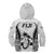 Fiji Rugby Kid Hoodie Go Champions World Cup 2023 Tapa Unique White Vibe LT9 - Polynesian Pride