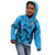 Fiji Rugby Kid Hoodie Go Champions World Cup 2023 Tapa Unique Blue Vibe LT9 - Polynesian Pride