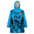 Custom Fiji Rugby Wearable Blanket Hoodie Go Champions World Cup 2023 Tapa Unique Blue Vibe LT9 One Size Blue - Polynesian Pride