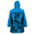 Custom Fiji Rugby Wearable Blanket Hoodie Go Champions World Cup 2023 Tapa Unique Blue Vibe LT9 - Polynesian Pride