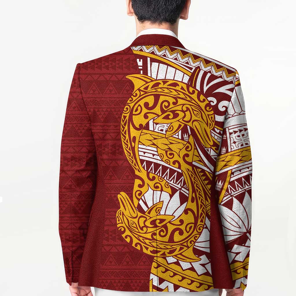 Couple Dolphins Maori Motif Blazer LT9 - Polynesian Pride