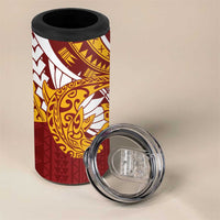 Couple Dolphins Maori Motif 4 in 1 Can Cooler Tumbler - Polynesian Pride