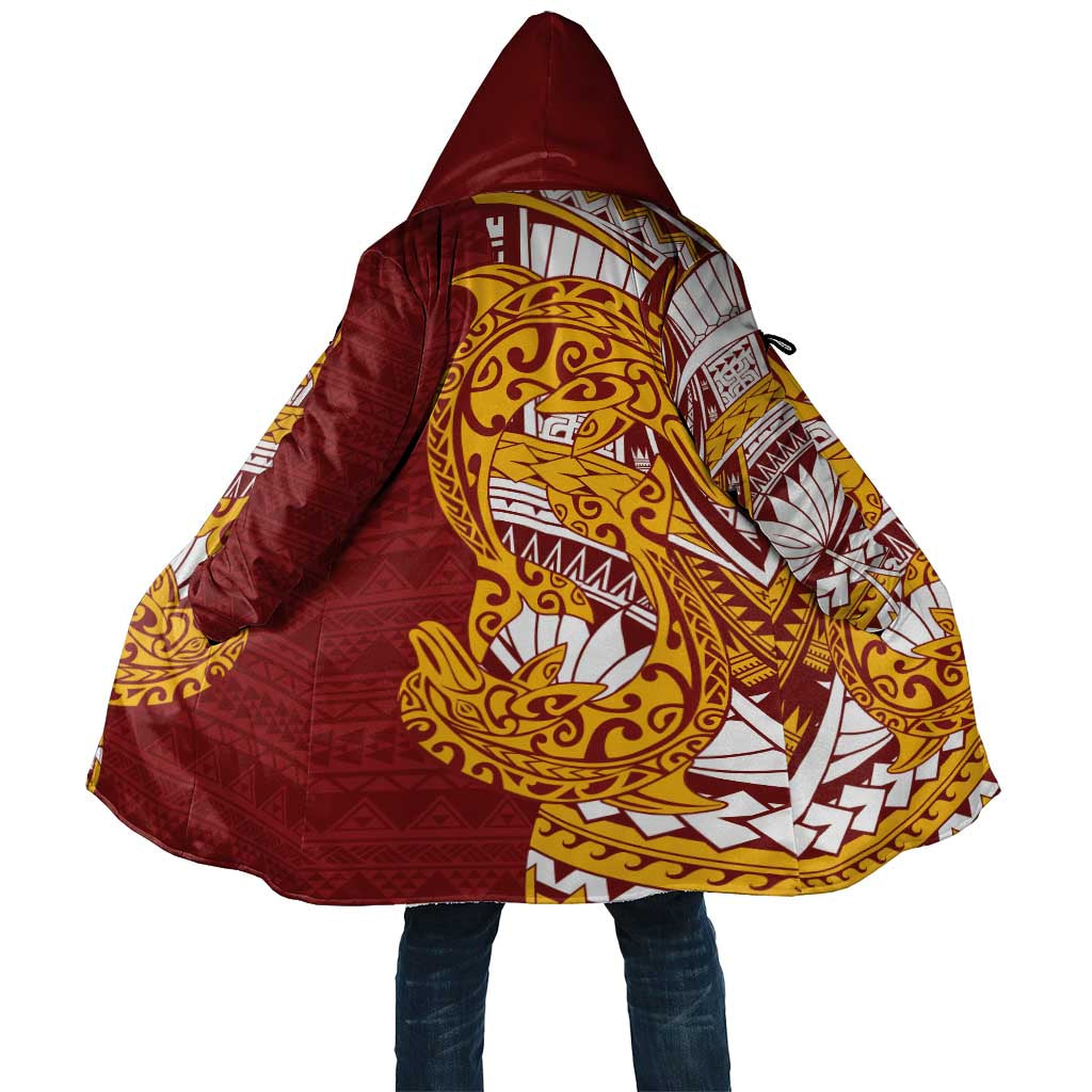 Couple Dolphins Maori Motif Cloak - Polynesian Pride