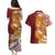Couple Dolphins Maori Motif Couples Matching Puletasi and Hawaiian Shirt - Polynesian Pride