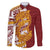 Couple Dolphins Maori Motif Family Matching Short Sleeve Bodycon Dress and Hawaiian Shirt - Polynesian Pride