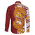 Couple Dolphins Maori Motif Family Matching Short Sleeve Bodycon Dress and Hawaiian Shirt - Polynesian Pride