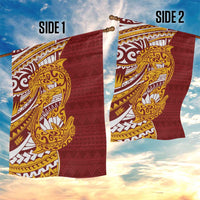 Couple Dolphins Maori Motif Garden Flag - Polynesian Pride