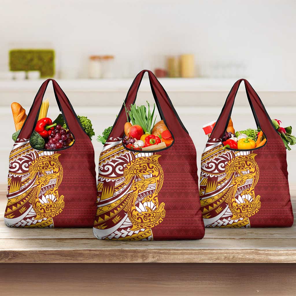 Couple Dolphins Maori Motif Grocery Bag - Polynesian Pride