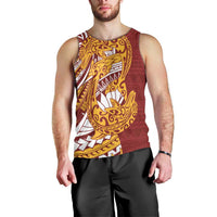 Couple Dolphins Maori Motif Men Tank Top - Polynesian Pride