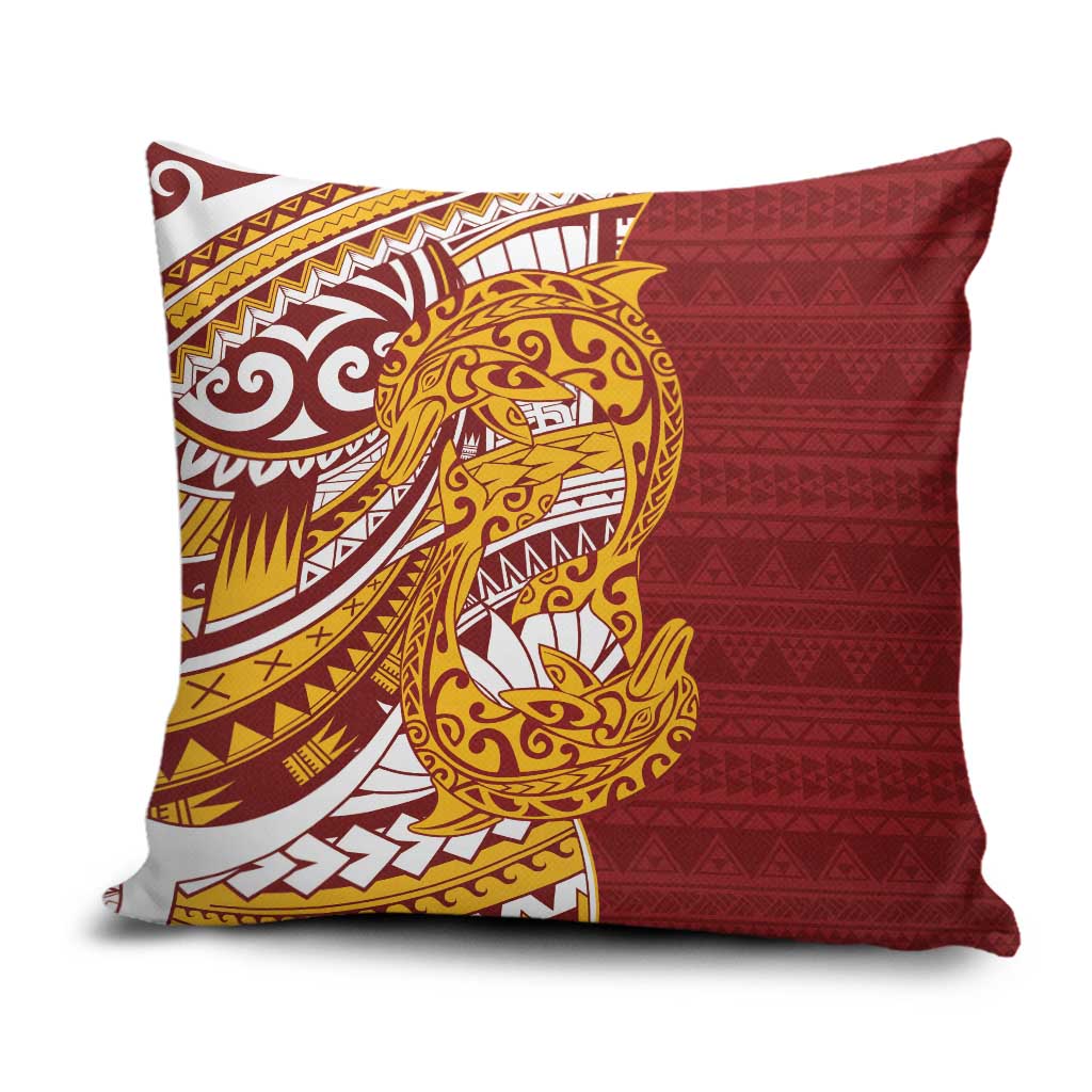 Couple Dolphins Maori Motif Pillow Cover - Polynesian Pride