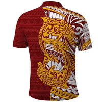 Couple Dolphins Maori Motif Polo Shirt - Polynesian Pride