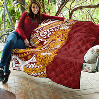 Couple Dolphins Maori Motif Quilt - Polynesian Pride