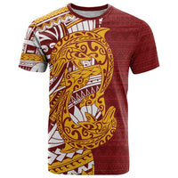 Couple Dolphins Maori Motif T Shirt - Polynesian Pride