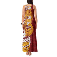 Couple Dolphins Maori Motif Tank Maxi Dress LT9 - Polynesian Pride