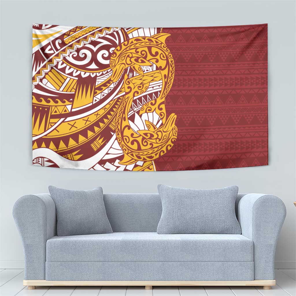 Couple Dolphins Maori Motif Tapestry LT9 - Polynesian Pride