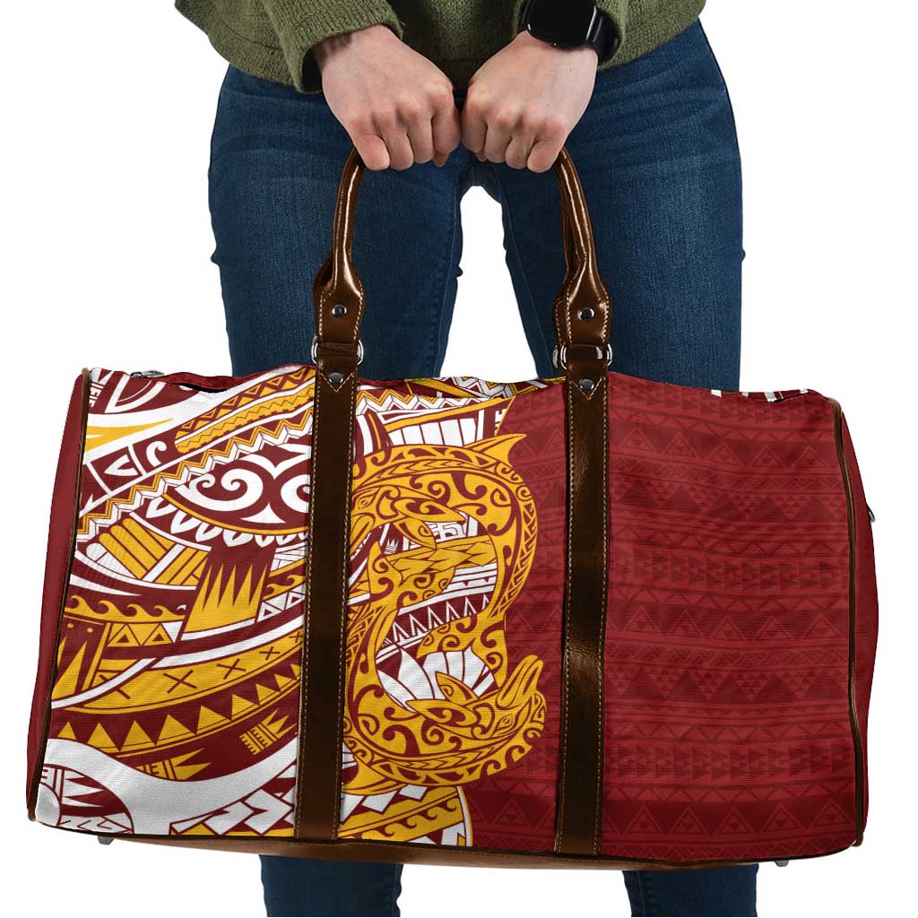 Couple Dolphins Maori Motif Travel Bag - Polynesian Pride