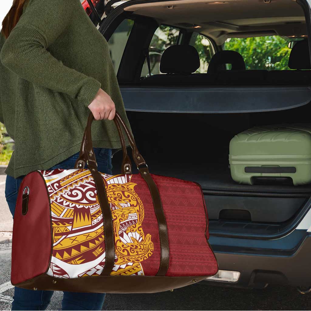 Couple Dolphins Maori Motif Travel Bag - Polynesian Pride