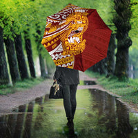 Couple Dolphins Maori Motif Umbrella - Polynesian Pride