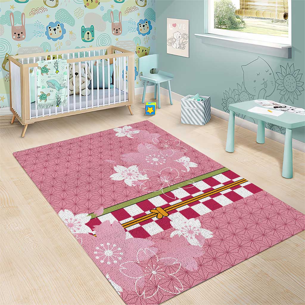 Japanese Asanoha Pattern Area Rug Charm Against Evil Spirits LT9 - Polynesian Pride
